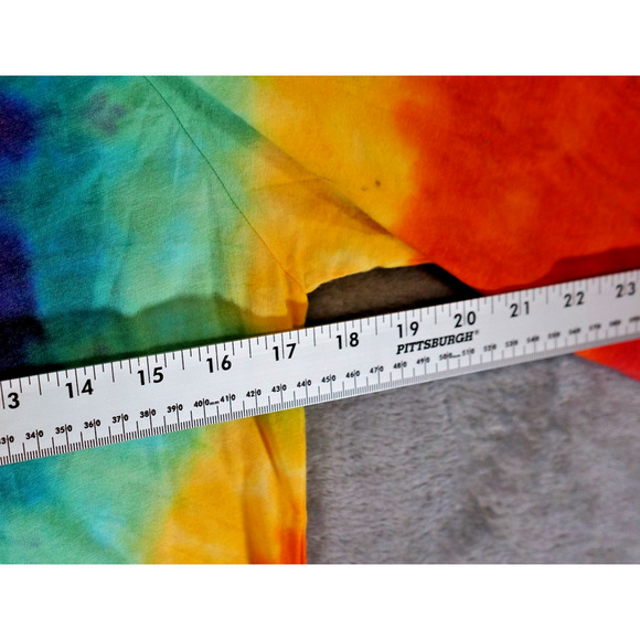 50 50 Shirt Women’s Tie Dye Top Medium Cotton Handmade Colorful - Picture 5 of 9